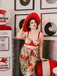 3PCS Red Retro Lady Bikini Set: timeless style reimagined