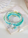 3PCS Shell Dolphin Charm Beach Bracelet Set - vintage fashion, retro style