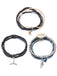 3PCS Shell Dolphin Charm Beach Bracelet Set - vintage fashion, retro style