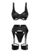 Black 1950s Vintage Two Piece Set