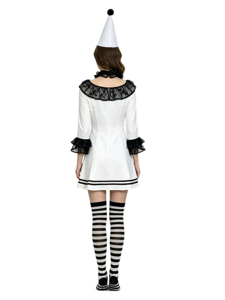Black White 1940s Vintage Dress 6