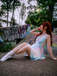 Y2K Rainbow Sequins Deep V-Neck Backless Dress