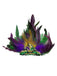 8PCS Multicolor Carnival Party Accessories Set - vintage fashion, retro style