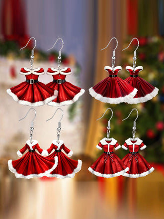 She slips into this Acrylic Princess Dress Pendant Earrings and suddenly it's a vintage daydream