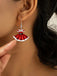 Acrylic Princess Dress Pendant Earrings: where vintage romance meets her modern spirit