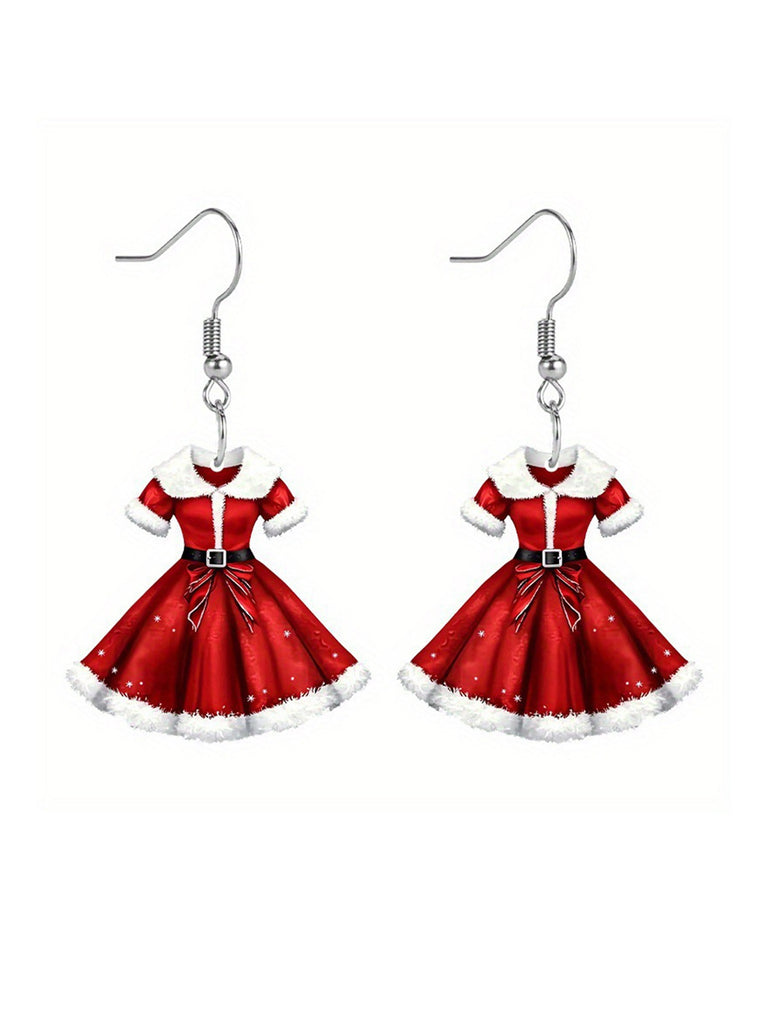 Acrylic Princess Dress Pendant Earrings — a vintage silhouette that turns sidewalks into runways
