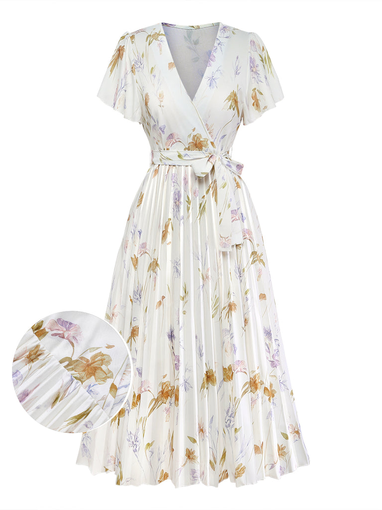 Apricot 1940s Vintage Classic Dress