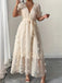 Apricot 1940s Halter Backless Slit Dress 4