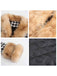 Apricot 1950s Houndstooth Faux Fur Coat - vintage fashion, retro style