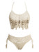 Apricot-1970s-Crochet-Beaded-Tassel-Bikini-Set, vintage, retro, swimwear