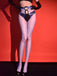 Aurora Polka Dot Bow Crotchless Tights - vintage fashion, retro style