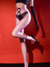 Aurora Polka Dot Bow Crotchless Tights - vintage fashion, retro style