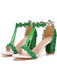 This Beaded Flower Hand Embroidered High Heeled Sandals whispers vintage secrets to those who notice