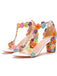 This Beaded Flower Hand Embroidered High Heeled Sandals whispers vintage secrets to those who notice