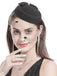 Beading Flannelette Hat With Veil - vintage fashion, retro style