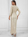 Beige 1920s V-Neck Sequined Slit Dress, vintage dress, retro fashion, Gatsby party, flapper style - perfect for women who love vintage and retro fashion