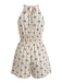 Apricot 1950s Print Halter Sleeveless Romper 4