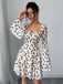 Beige 1950s Floral Sweetheart Mesh Bell-Sleeve Mini Dress: beautiful vintage dress, retro fashion, elegant style with timeless appeal