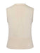 Beige 1950s Lapel Sleeveless Knitted Vest - vintage fashion, retro style