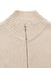 Beige 1950s Lapel Sleeveless Knitted Vest - vintage fashion, retro style