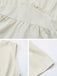 Beige 1950s V-Neck Fitted Tops 4