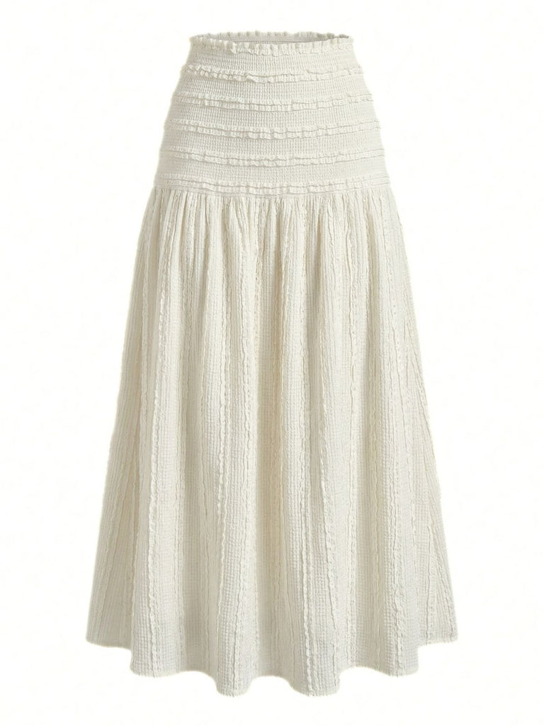 Beige 1950s Swing Skirts