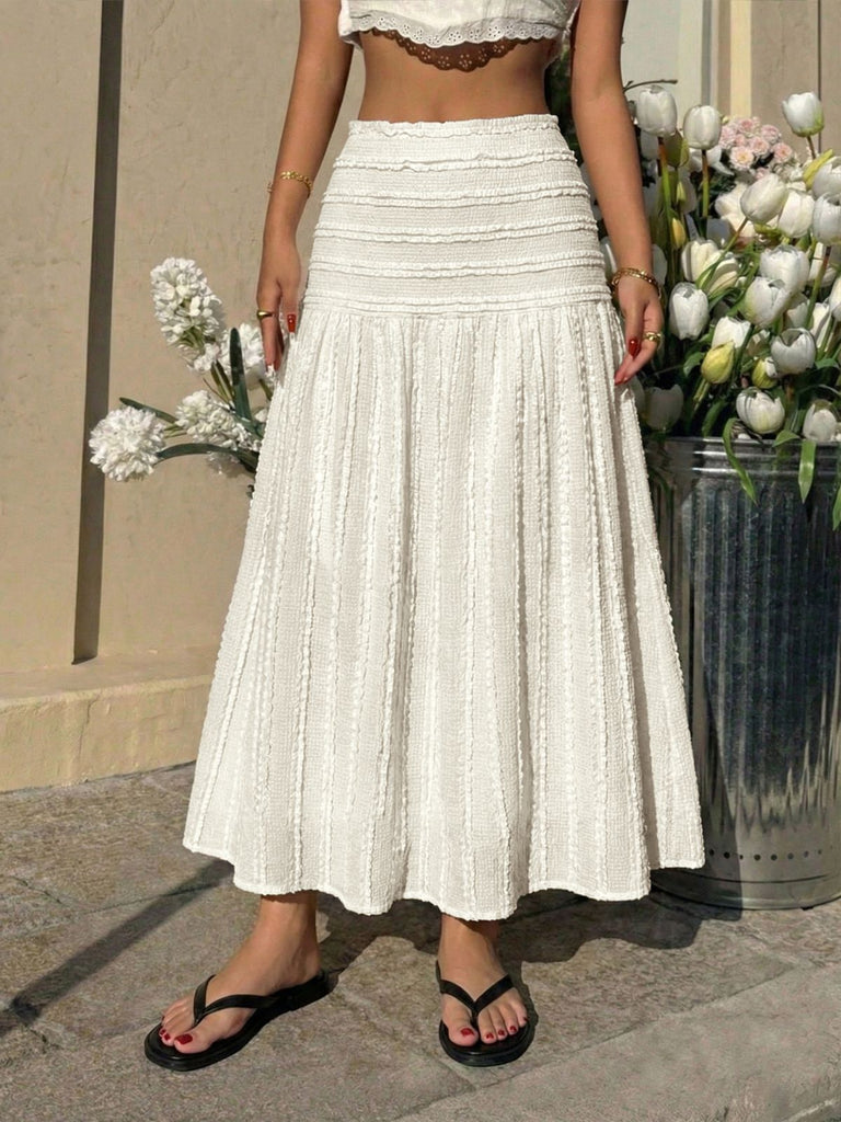 Beige 1950s Swing Skirts 4