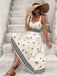 Beige 1970s Bohemian Wide-Strap Ruched Dress - vintage dress, retro fashion for vintage lovers