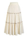 Beige 1950s Sequin Vintage Classic Skirt 2