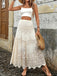 Beige 1980s Lace Patchwork A-Line Skirt, vintage skirt, retro style - perfect for women who love vintage and retro fashion