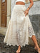 Beige 1980s Lace Patchwork A-Line Skirt, vintage skirt, retro style - perfect for women who love vintage and retro fashion