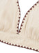 Beige Brown 1950s Halter High-Waist Ribbed Bikini Set - vintage swimwear, retro swimsuit, pin-up style for vintage lovers