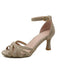 Beige 1950s Vintage Shoes