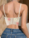 Beige 1950s 3D Floral Boned Corset - vintage fashion, retro style