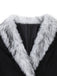 Black 1930s Faux Fur Trim Maxi Coat - vintage fashion, retro style, classic black