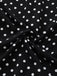 Black 1930s Lace Trim Polka Dot Dress - vintage dress, retro fashion, classic black