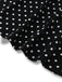 Black 1930s Lace Trim Polka Dot Dress - vintage dress, retro fashion, classic black