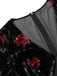 Black 1930s Rose Velvet Fishtail Dress — a 1930s silhouette that turns sidewalks into runways