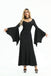 Black 1930s Solid Batwing Cuffs Fishtail Dress — a 1930s silhouette that turns sidewalks into runways