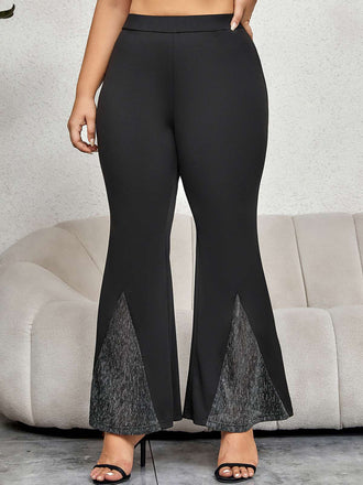 Black 1930s Solid Flare Pants: timeless style reimagined