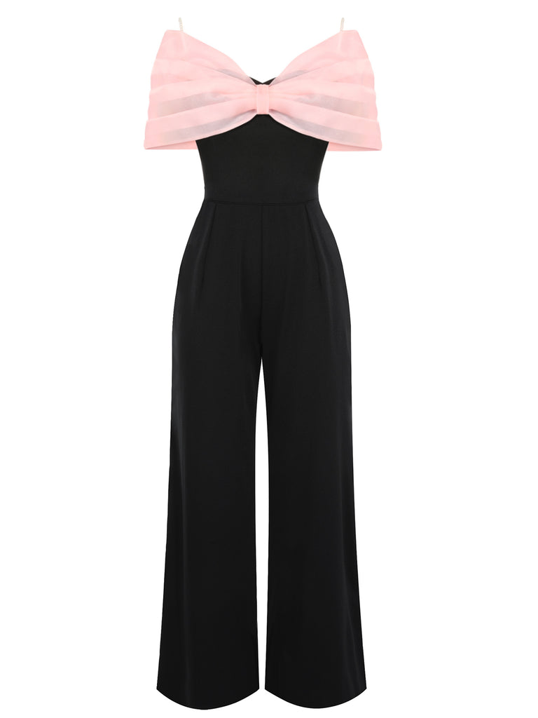 1930s Solid Mesh Bow Jumpsuit | 1930s | vintage romper, retro jumpsuit