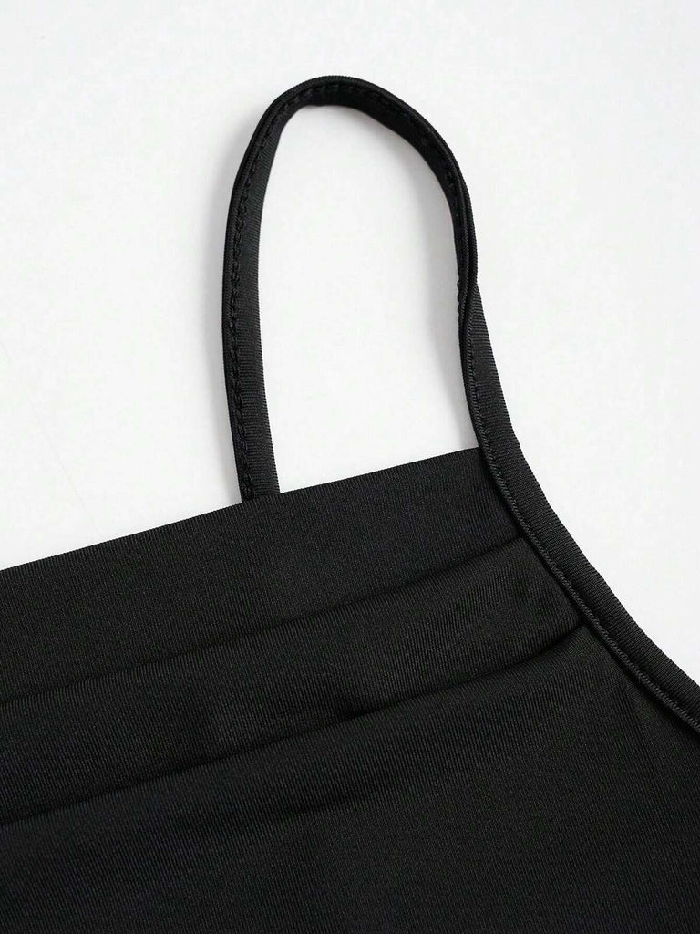 Black 1930s Solid Spaghetti Strap Mermaid Dress — the kind of 1930s dress that makes strangers smile