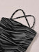 Black 1930s Zebra Print Halter Backless Jumpsuit - vintage jumpsuit, retro fashion, classic black