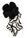 She's wearing Black 1940s 3D Camellia One Shoulder Swimsuit and the whole beach remembers the 1940s