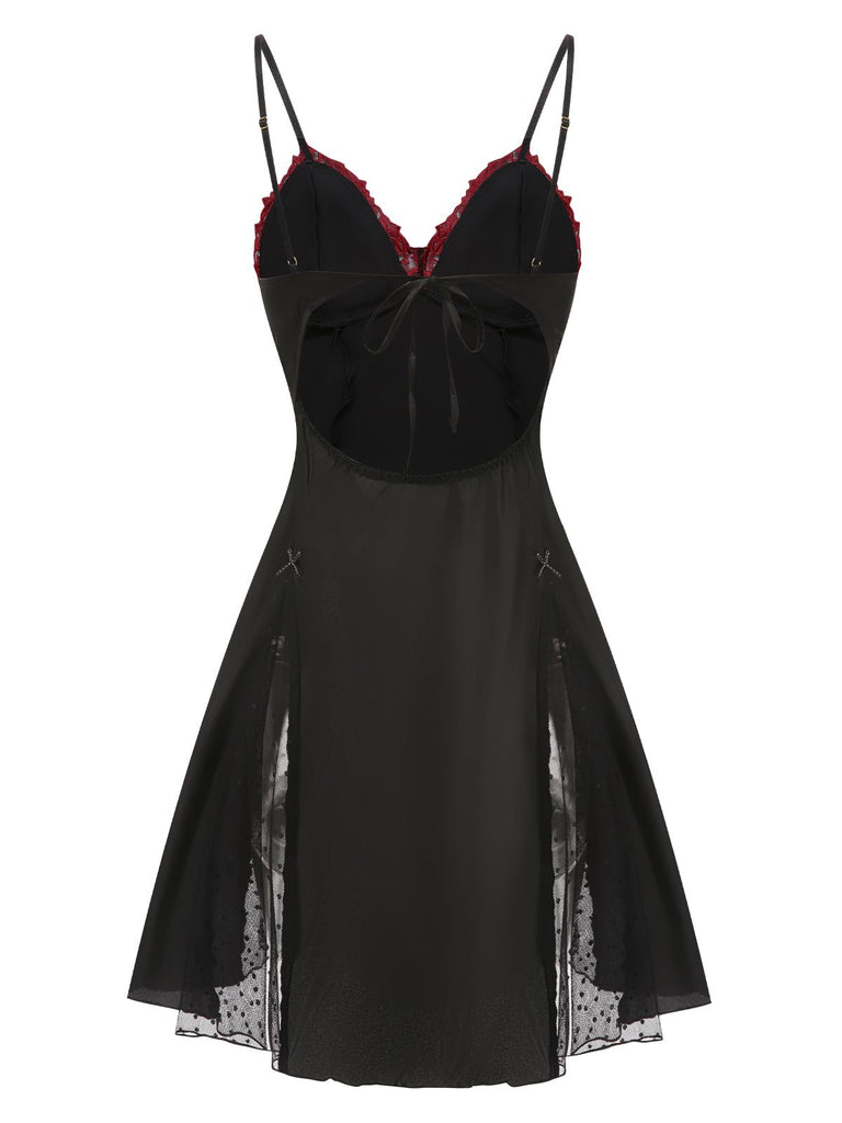 1940s Embroide Satin Lace Nightdress | 1940s | vintage dress, retro fashion