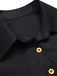 Black 1940s Halloween Lapel Pumpkin Belted Dress: timeless style reimagined