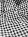 Black 1940s Plaid Puff Sleeve Long Shirt Dress - vintage dress, retro fashion, classic black
