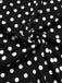 Black 1940s Polka Dot Scoop Neck Patchwork Dress, vintage dress, retro fashion - perfect for women who love vintage and retro fashion