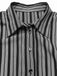 Black 1940s Shirt Collar Stripe Jumpsuit With Cape, vintage romper, retro jumpsuit - perfect for women who love vintage and retro fashion