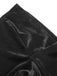 [Plus Size] Black 1940s Solid Square Neck Velvet Dress, vintage dress, retro fashion - perfect for women who love vintage and retro fashion